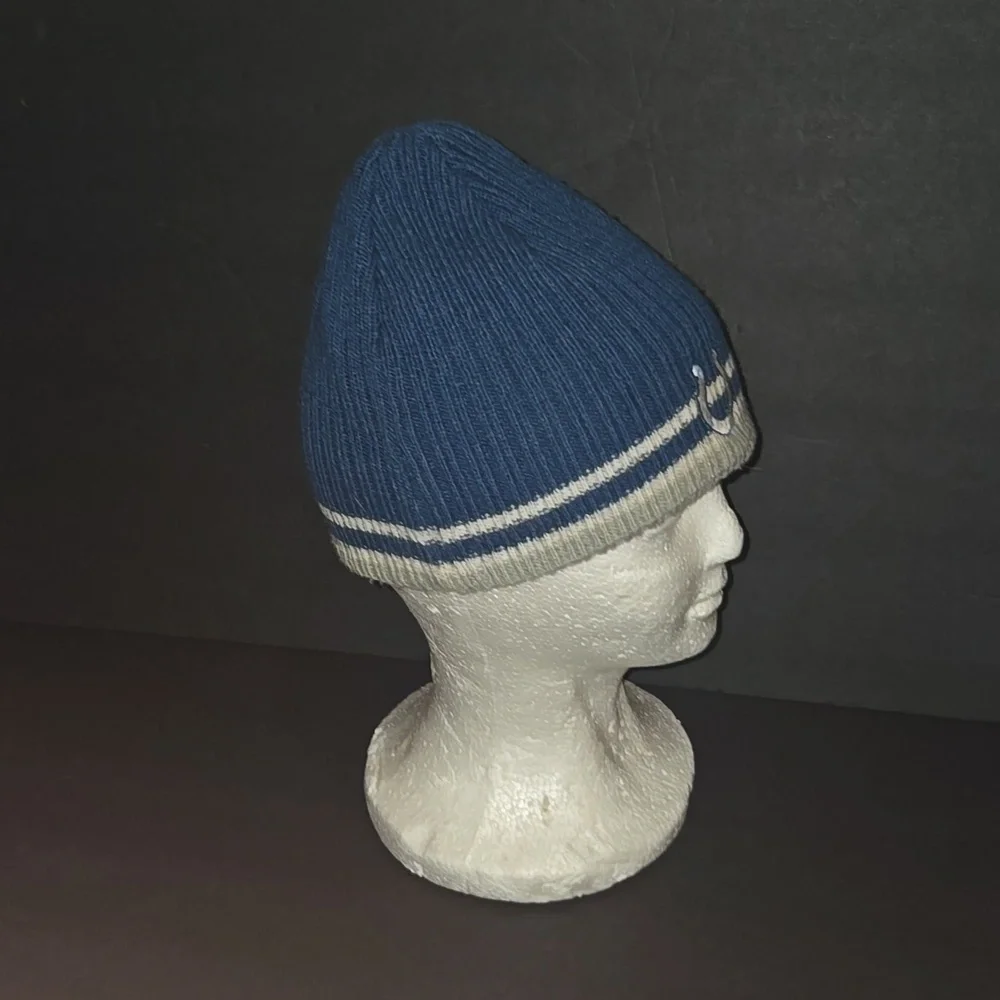 RARE VINTAGE EMBROIDERED NFL INDIANAPOLIS COLTS REVERSABLE BEANIE CAP